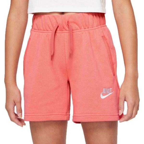 Nike Nike SPORTSWEAR CLUB Szorty dziewczęce, łososiowy, rozmiar XL