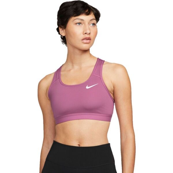 Nike Nike SWOOSH BAND BRA NON PAD Biustonosz sportowy damski, różowy, rozmiar XL