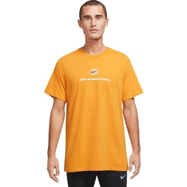 Nike Nike U NK DF TEE RUN DIVISION SU22 Koszulka męska, pomarańczowy, rozmiar M