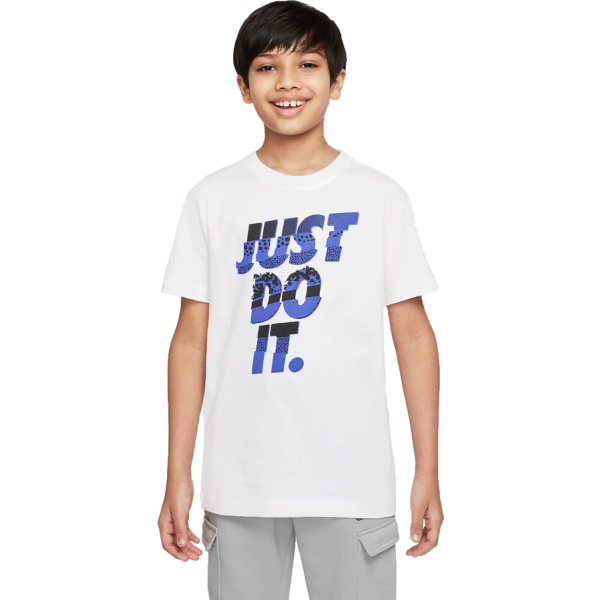 Nike Nike U NSW TEE CORE BRANDMARK 1 Koszulka chłopięca, biały, rozmiar S