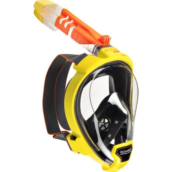 Ocean Reef Ocean Reef ARIA QR + CAMERA HOLDER Maska do nurkowania, żółty, rozmiar L/XL
