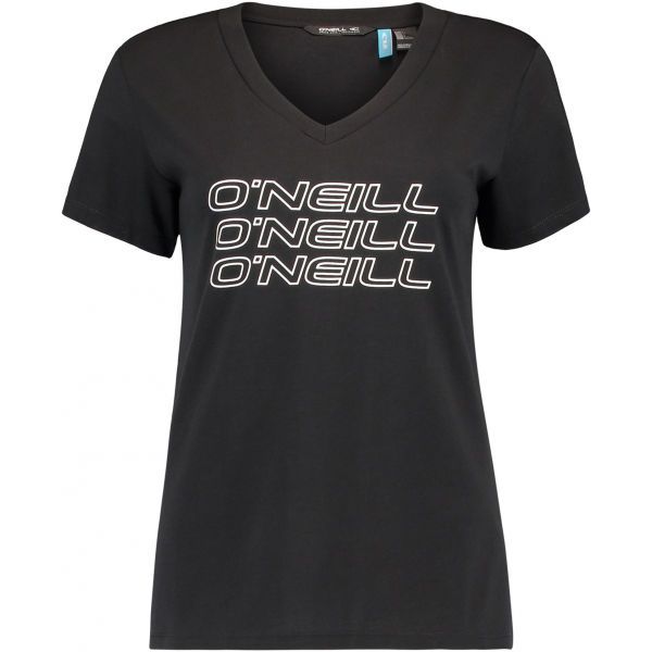 O'Neill O'Neill LW TRIPLE STACK V-NECK T-SHIR Koszulka damska, czarny, rozmiar S