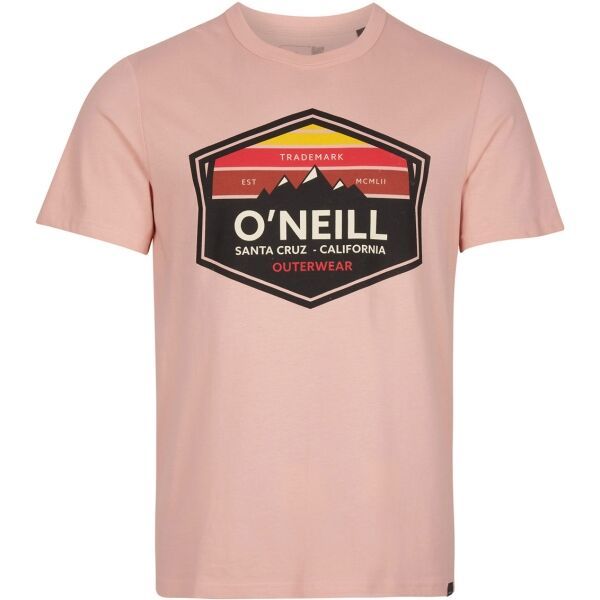 O'Neill O'Neill MTN HORIZON T-SHIRT Koszulka męska, różowy, rozmiar XS