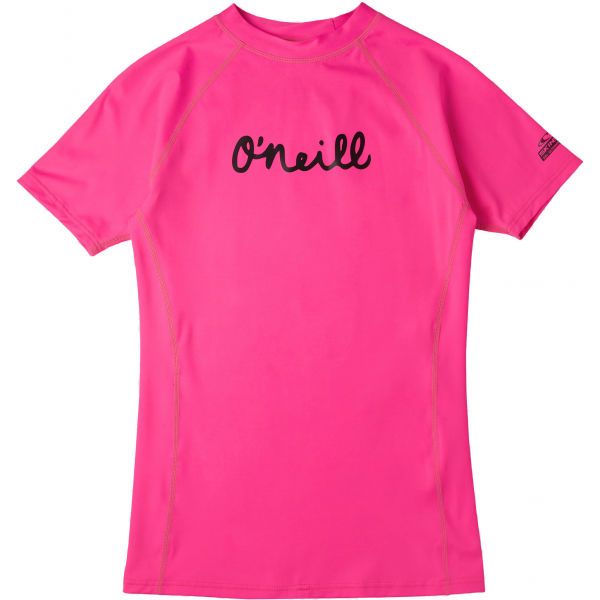 O'Neill O'Neill PG ONEILL SS SKINS Koszulka kąpielowa dziewczęca, różowy, rozmiar 12