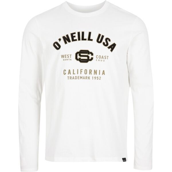 O'Neill O'Neill STATE L/SLV T-SHIRT Koszulka męska z długim rękawem, biały, rozmiar M