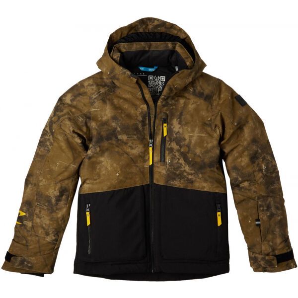 O'Neill O'Neill TEXTURE JACKET Kurtka narciarska/snowboardowa chłopięca, brązowy, rozmiar 152