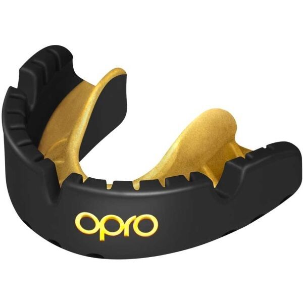 Opro Opro GOLD BRACES Ochraniacz na zęby, czarny, rozmiar ADULT