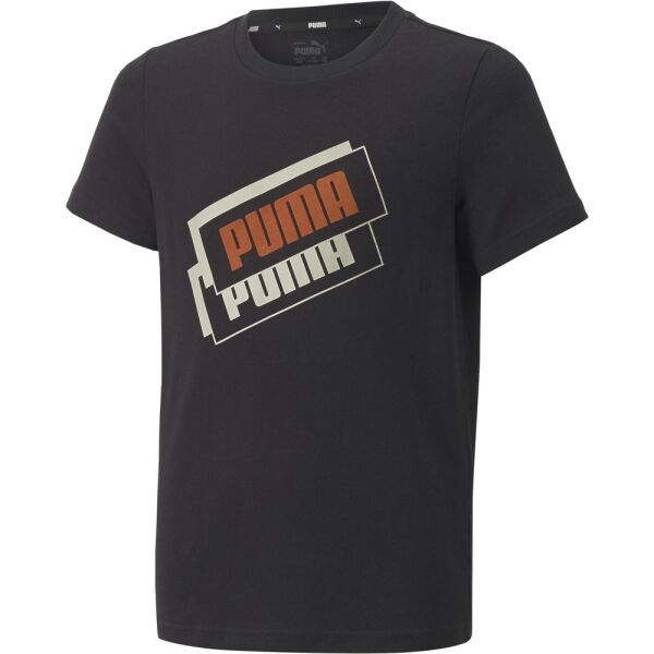 Puma Puma ALPHA HOLIDAY TEE B Koszulka męska, czarny, rozmiar 128