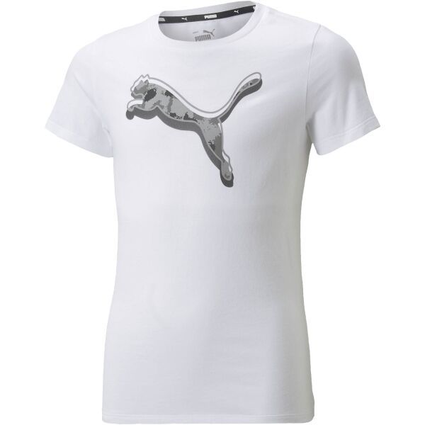 Puma Puma ALPHA TEE G Koszulka dziewczęca, biały, rozmiar 140