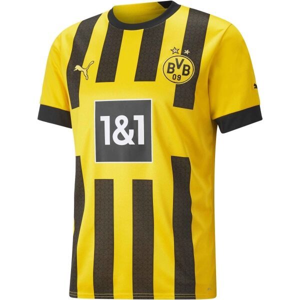 Puma Puma BVB HOME JERSEY REPLICA W/ SPONSOR Koszulka piłkarska męska, żółty, rozmiar L