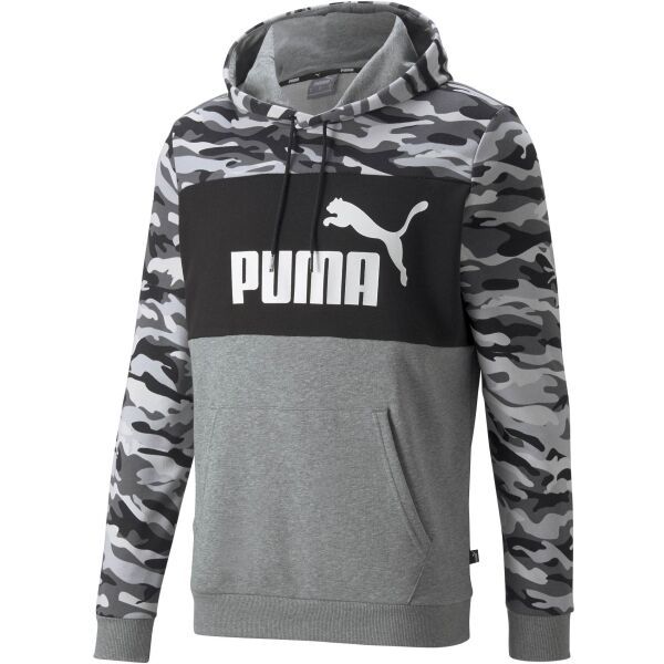 Puma Puma ESS+ CAMO HOODIE TR Bluza sportowa męska, szary, rozmiar XXL