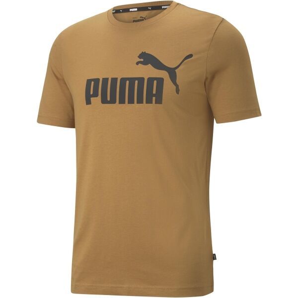 Puma Puma ESS LOGO TEE Koszulka męska, brązowy, rozmiar S