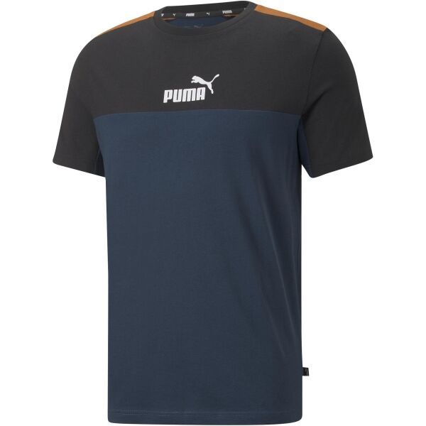 Puma Puma ESS LOGO TEE Koszulka męska, ciemnoniebieski, rozmiar S