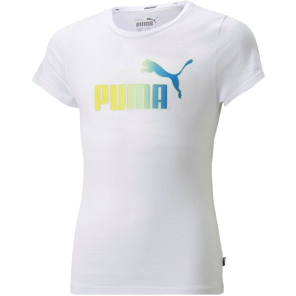 Puma Puma ESS+BLEACH LOGO TEE Koszulka damska, biały, rozmiar 164
