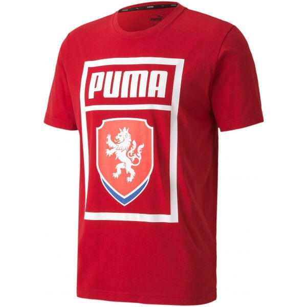 Puma Puma FACR PUMA DNA TEE Koszulka piłkarska męska, czerwony, rozmiar XL