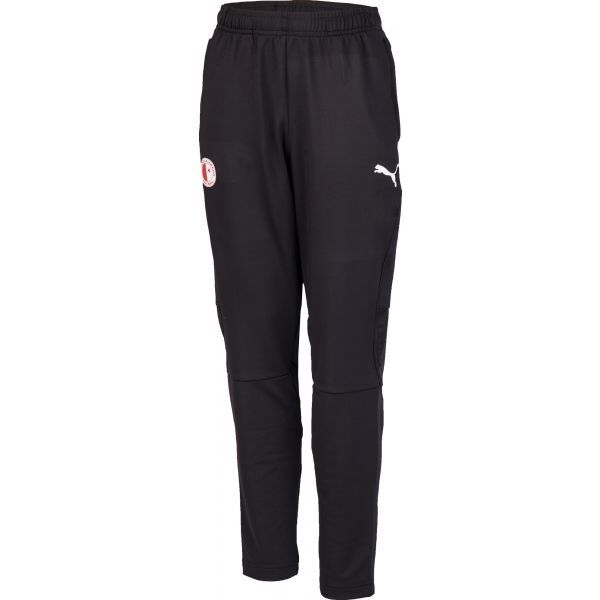 Puma Puma LIGA TRAINING PANTS JR SLAVIA Spodnie dresowe chłopięce, czarny, rozmiar 140