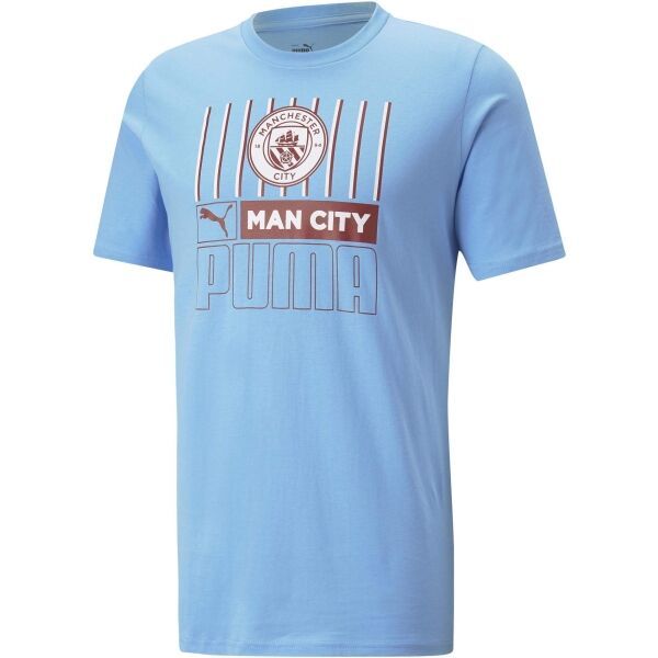 Puma Puma MCFC FTBLCORE TEE Koszulka męska, jasnoniebieski, rozmiar M