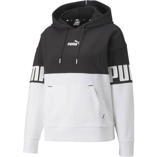 Puma Puma POWER COLOBLOCK HOODIE TR Bluza damska, biały, rozmiar L