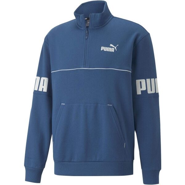 Puma Puma POWER COLORBLOCK HALF ZIP FL Bluza męska, niebieski, rozmiar XL