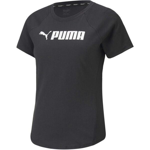 Puma Puma PUMA FIT LOGO TEE Koszulka damska, czarny, rozmiar XL