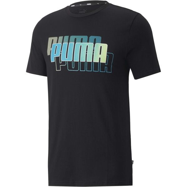 Puma Puma PUMA POWER SUMMER TEE Koszulka męska, czarny, rozmiar M