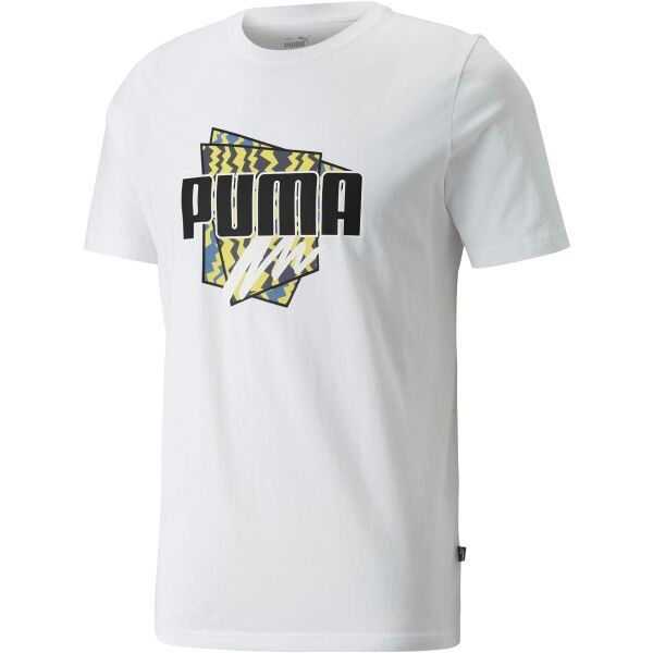 Puma Puma SUMMER GRAPHIC TEE Koszulka męska, biały, rozmiar S