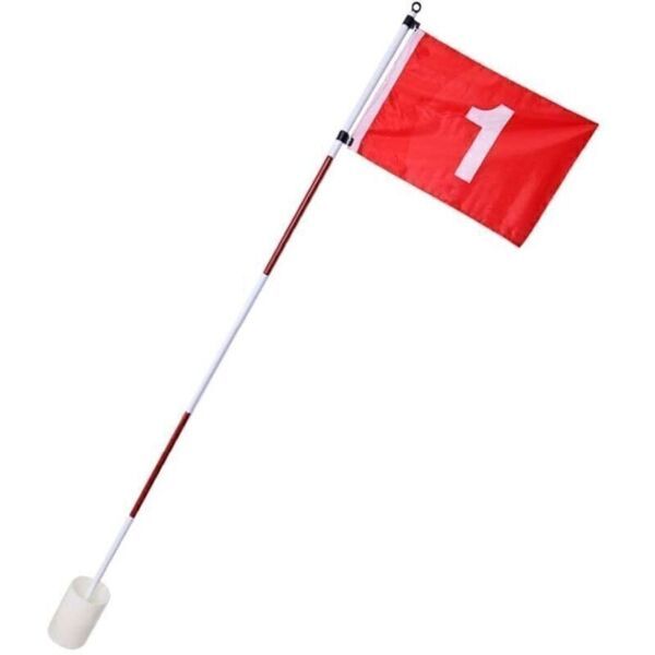 PURE 2 IMPROVE PURE 2 IMPROVE FLAG POLE SET Dołek golfowy z flagą, biały, rozmiar os