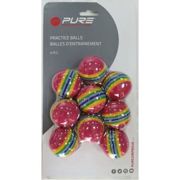 PURE 2 IMPROVE PURE 2 IMPROVE FOAM PRACTICE BALLS Piłki golfowe treningowe, kolorowy, rozmiar os