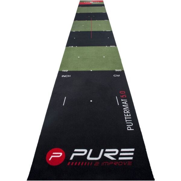 PURE 2 IMPROVE PURE 2 IMPROVE GOLFPUTTING MAT 65 x 500 cm Mata treningowa do golfa, czarny, rozmiar os