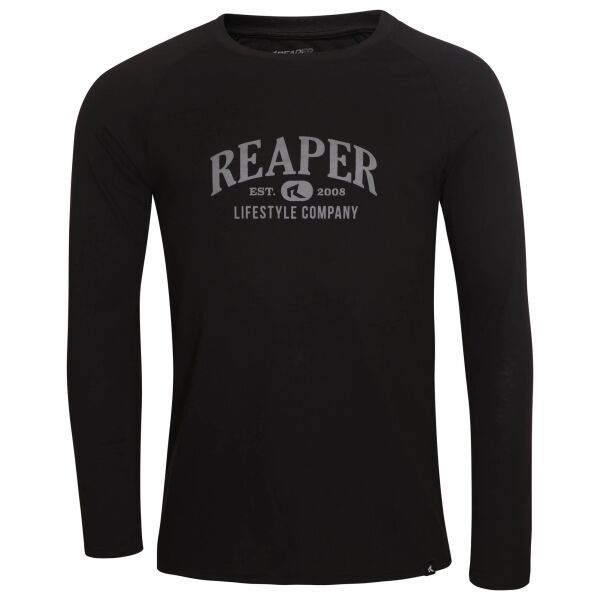 Reaper Reaper BCHECK Koszulka męska z długim rękawem, czarny, rozmiar S
