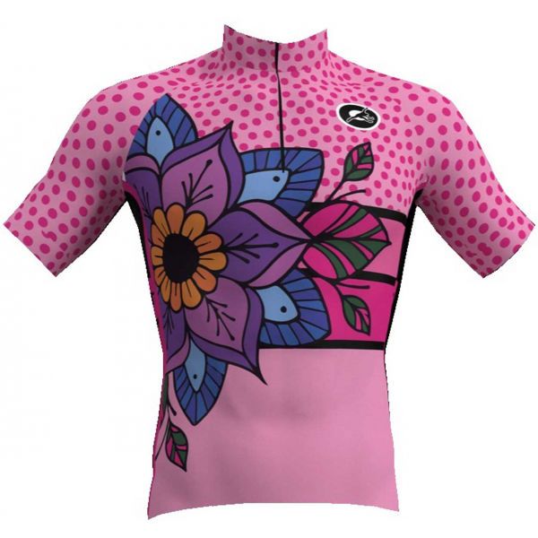 Rosti Rosti MANDALA W Koszulka rowerowa damska, różowy, rozmiar L
