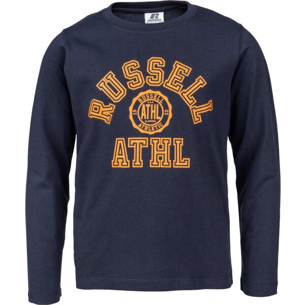 Russell Athletic Russell Athletic L/S CREWNECK TEE SHIRT Koszulka dziecięca, ciemnoniebieski, rozmiar 152