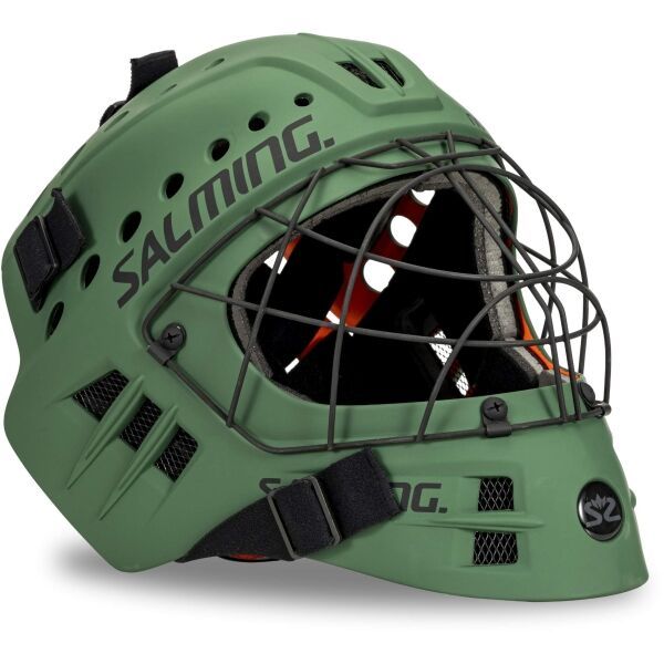 Salming Salming PHOENIX ELITE HELMET SR Kask bramkarski do unihokeja, zielony, rozmiar os