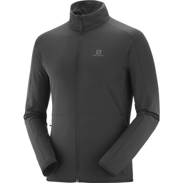 Salomon Salomon OUTRACK FULL ZIP MID M Bluza męska, czarny, rozmiar M