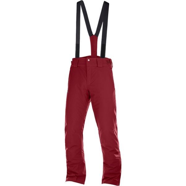 Salomon Salomon STORMSEASON Spodnie narciarskie męskie, czerwony, rozmiar XL
