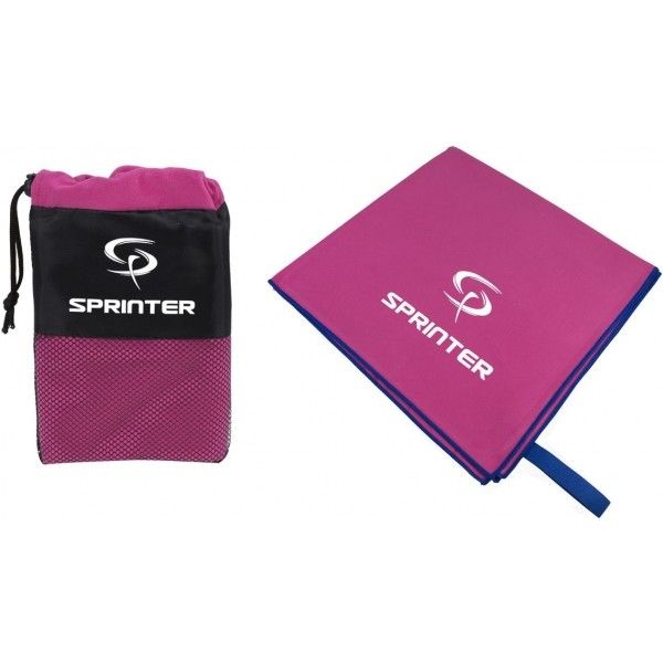 Sprinter Sprinter TOWEL 100 × 160 Ręcznik sportowy z mikrowłókna, różowy, rozmiar os