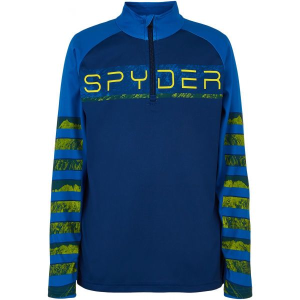 Spyder Spyder BOYS PEAK ZIP T-NECK Golf chłopięcy, niebieski, rozmiar S