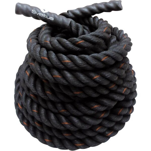 SVELTUS SVELTUS BATTLE ROPE L10 M ?38 MM Lina do przeciągania, czarny, rozmiar OS