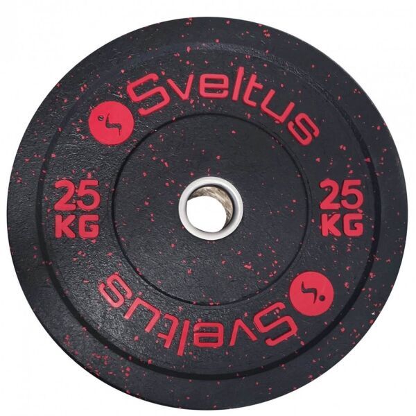 SVELTUS SVELTUS OLYMPIC DISC BUMPER 25 kg x 50 mm Obciążenie, czarny, rozmiar 25 KG