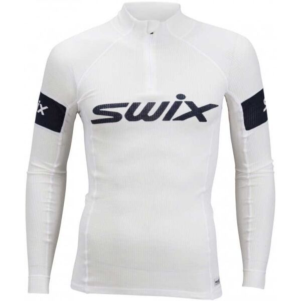 Swix Swix RACEX WARM Koszulka termoaktywna męska ze stójką, biały, rozmiar M