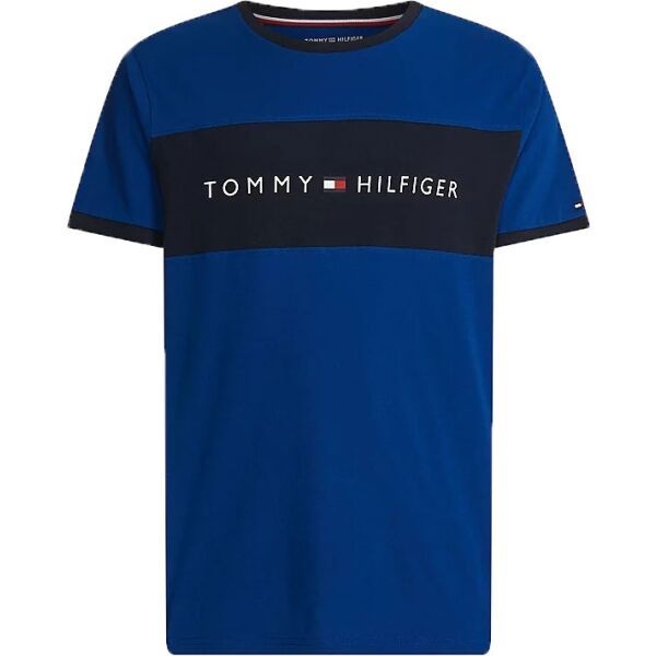 Tommy Hilfiger Tommy Hilfiger CN SS TEE LOGO FLAG Koszulka męska, niebieski, rozmiar S