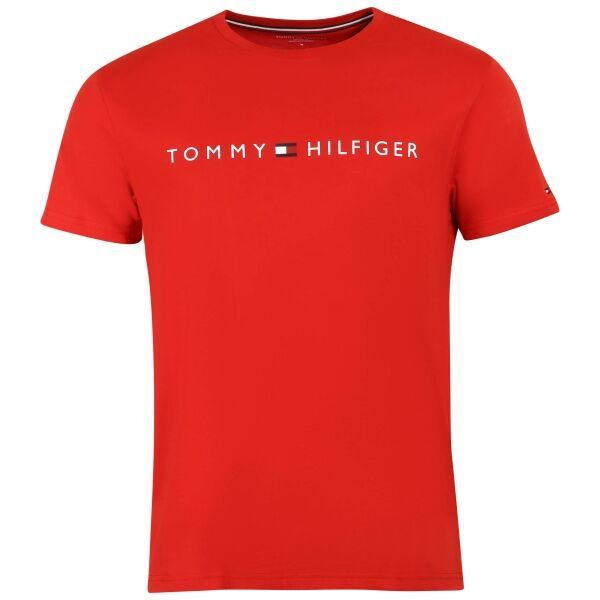 Tommy Hilfiger Tommy Hilfiger CN SS TEE LOGO Koszulka męska, czerwony, rozmiar XL