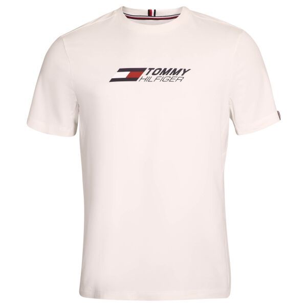Tommy Hilfiger Tommy Hilfiger ESSENTIALS BIG LOGO S/S TEE Koszulka męska, biały, rozmiar XL