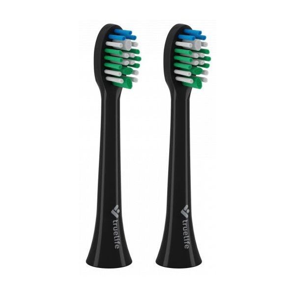 TRUE LIFE TRUE LIFE SONICBRUSH COMPACT HEADS STANDARD Zapasowe końcówki do szczoteczki sonicznej, czarny, rozmiar os