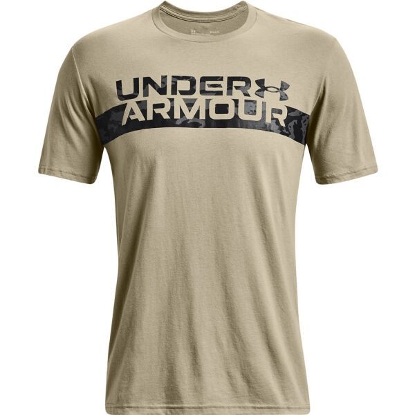 Under Armour Under Armour CAMO CHEST STRIPE SS Koszulka męska, beżowy, rozmiar XXL