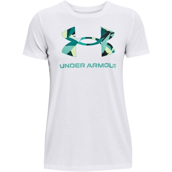 Under Armour Under Armour LIVE SPORTSTYLE GRAPHIC SS Koszulka damska, biały, rozmiar XS