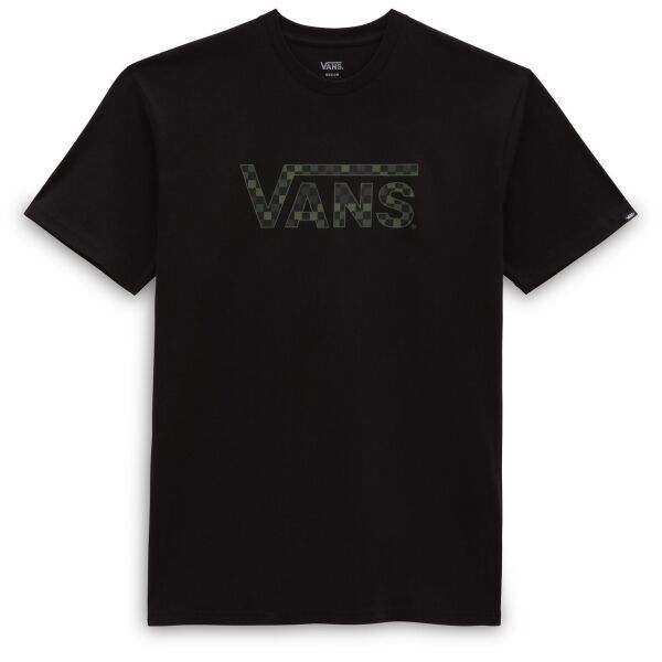 Vans Vans CHECKERED Koszulka męska, czarny, rozmiar XL