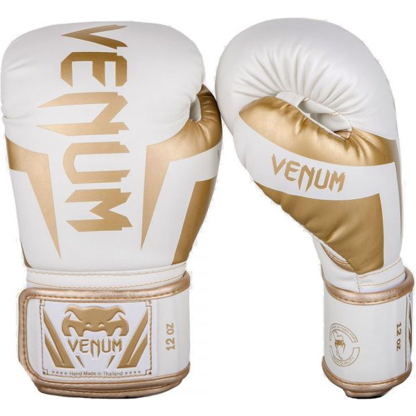 Venum Venum ELITE BOXING GLOVES Rękawice bokserskie, beżowy, rozmiar 12