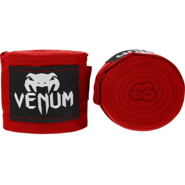 Venum Venum KONTACT BOXING HANDWRAPS - 2,5M Bandaże bokserskie, czerwony, rozmiar 250