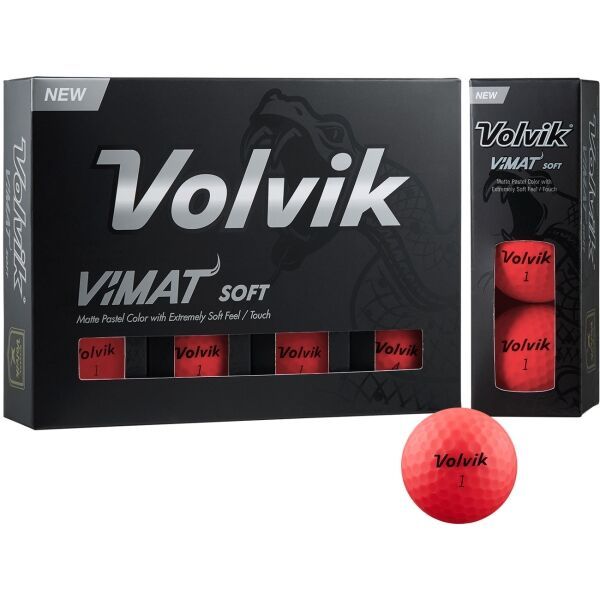 VOLVIK VOLVIK VIMAT 12 ks Piłki golfowe, czerwony, rozmiar os